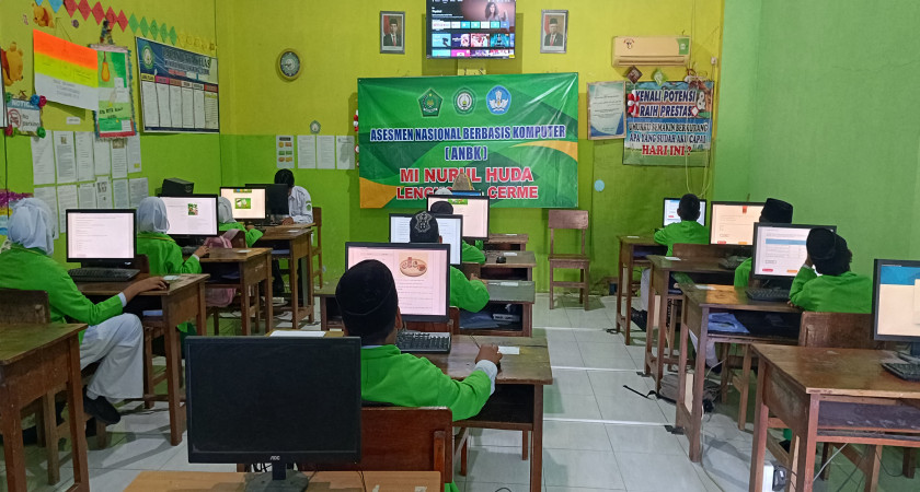 PELAKSANAAN ASESMEN NASIONAL BERBASIS KOMPUTER (ANBK) DI MI NURUL HUDA LENGKONG CERME GRESIK